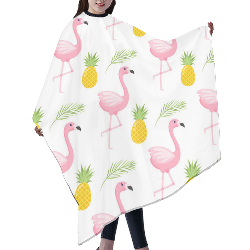 Personality  Tropical Flamingo Pattern Hair Cutting Cape