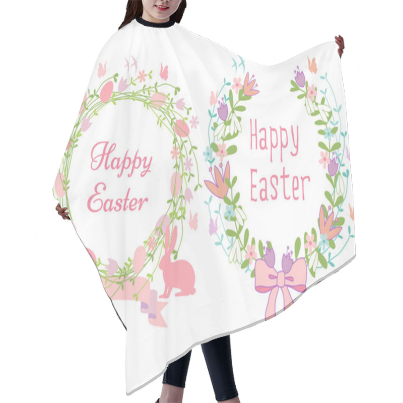 Personality  Happy Easter Cards, Vector Hair Cutting Cape