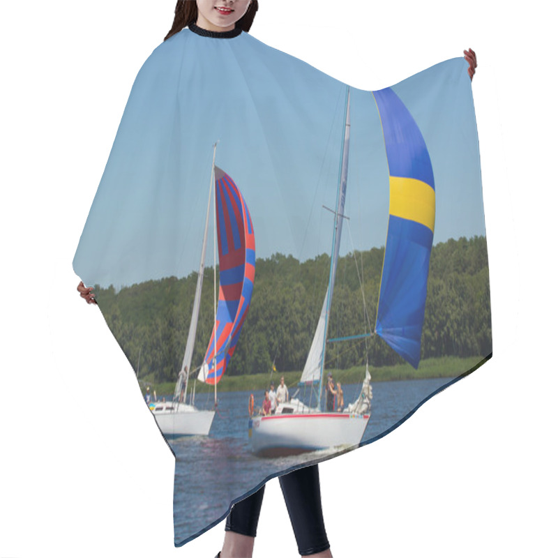 Personality   Sailing Regatta In Ukraine Hair Cutting Cape