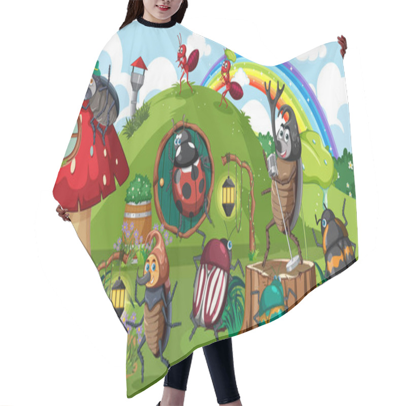 Personality  Insect  At Fantasy Land  Illustration Hair Cutting Cape