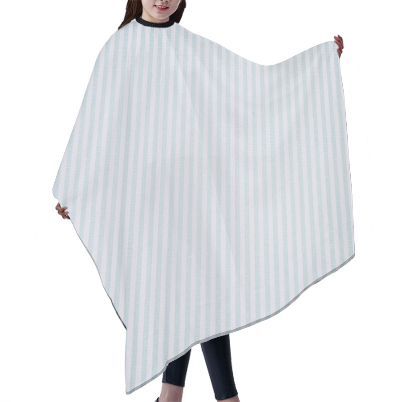 Personality  Green And White Vertical Lines Wrapper Design Hair Cutting Cape