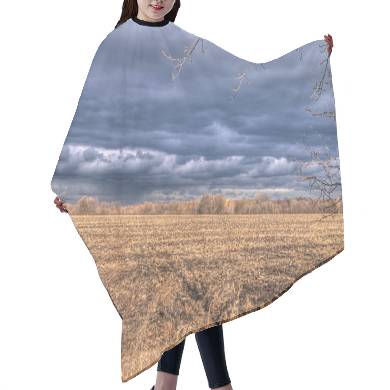 Personality  Rain Clouds, Sun Rays, Twilight, Stormy Sky Hair Cutting Cape