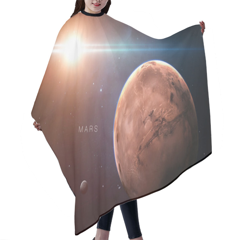 Personality  Mars - High Resolution 3D Images Presents Planets Of The Solar System. This Image Elements Furnished By NASA. Hair Cutting Cape