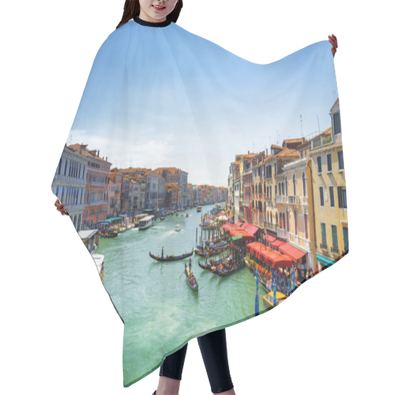 Personality  Beautiful View Of The Grand Canal From The Rialto Bridge, Venice Hair Cutting Cape