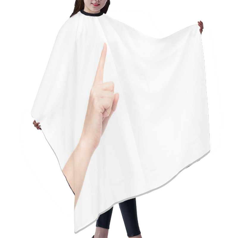 Personality  Hand Pointing Up Hair Cutting Cape