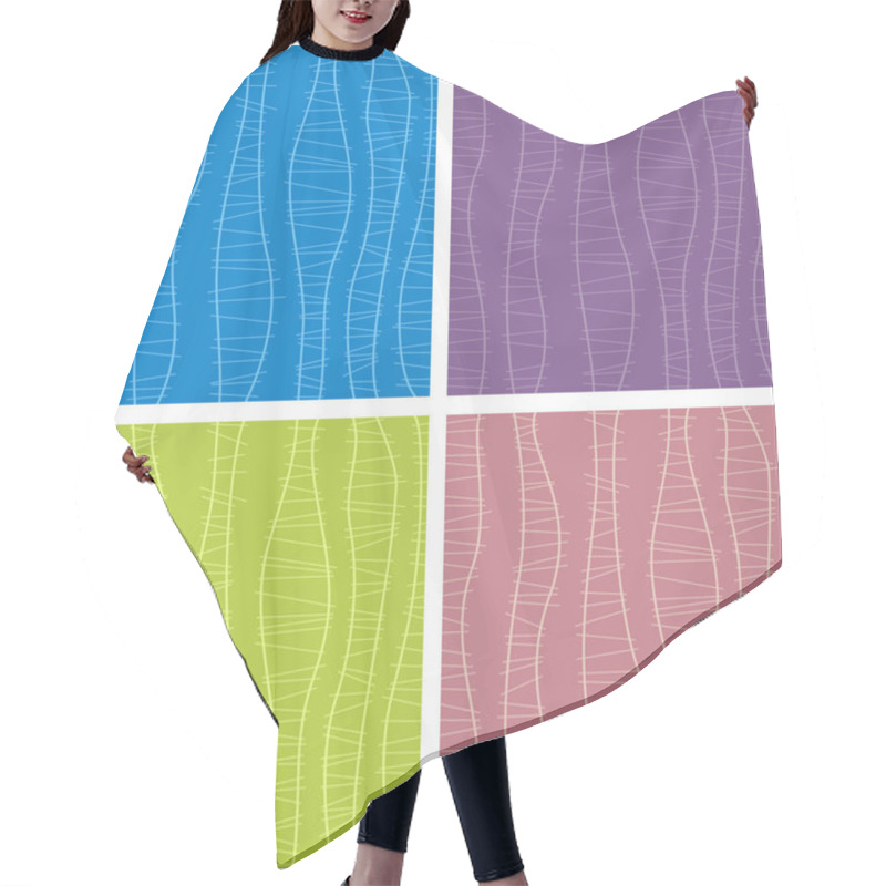 Personality  Bright Seamless Geometric Patterns Hair Cutting Cape