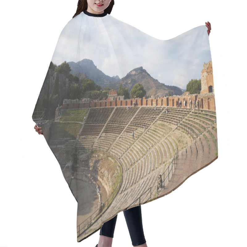 Personality  Tourists At Ancient Greek Theatre Hair Cutting Cape