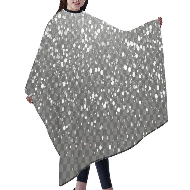 Personality  Snowfall And Falling Snowflakes Hair Cutting Cape