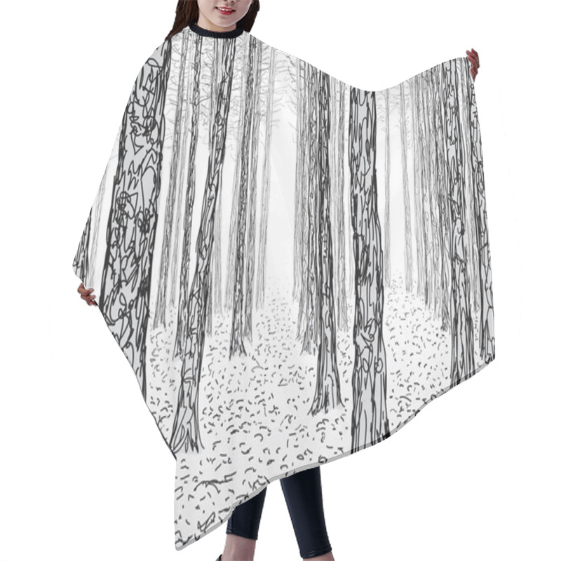 Personality  In The Forest Hair Cutting Cape