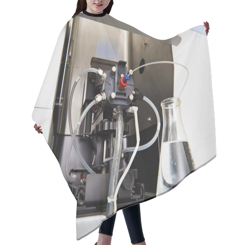 Personality  Atomic Absorption Spectrometer In Chemical Laboratory Hair Cutting Cape