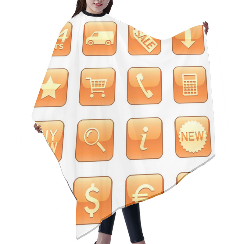 Personality  Sale And Delivery Icons Hair Cutting Cape