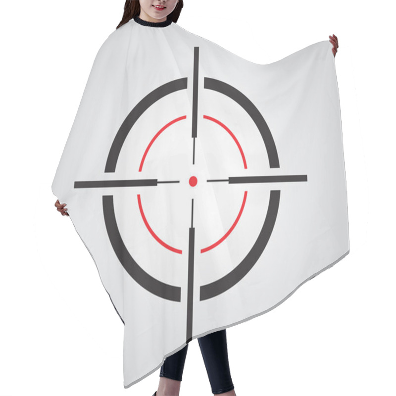 Personality  Crosshair, Reticle, Viewfinder, Target Graphics Hair Cutting Cape