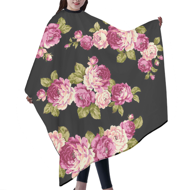 Personality  The Illustration Of Rose Hair Cutting Cape