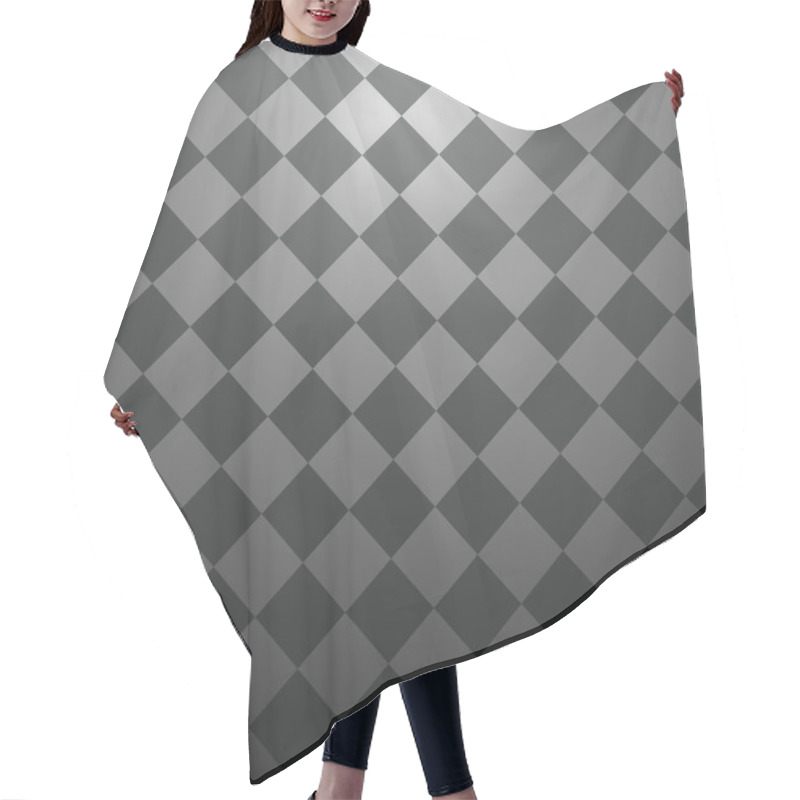 Personality  Seamless Checkered Pattern Hair Cutting Cape