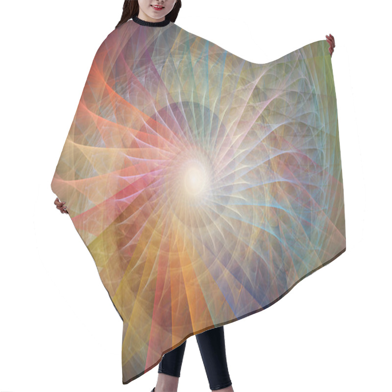 Personality  Spiral Background.  Hair Cutting Cape