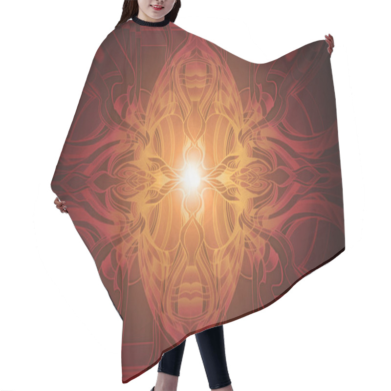 Personality  Abstract Red-brown Background Hair Cutting Cape