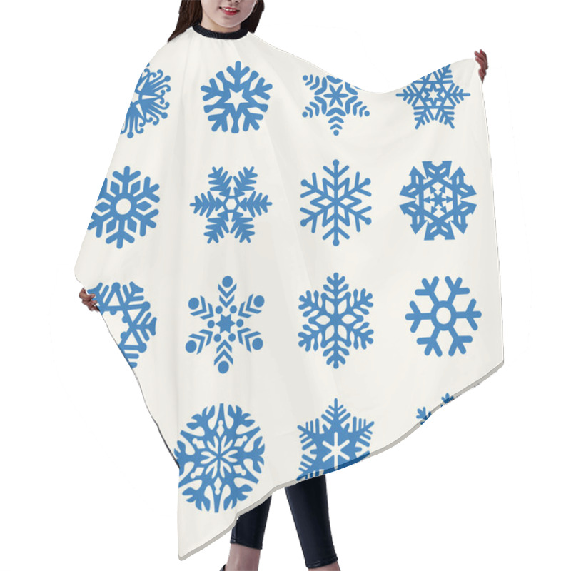 Personality  Snowflakes Vector Collection Hair Cutting Cape