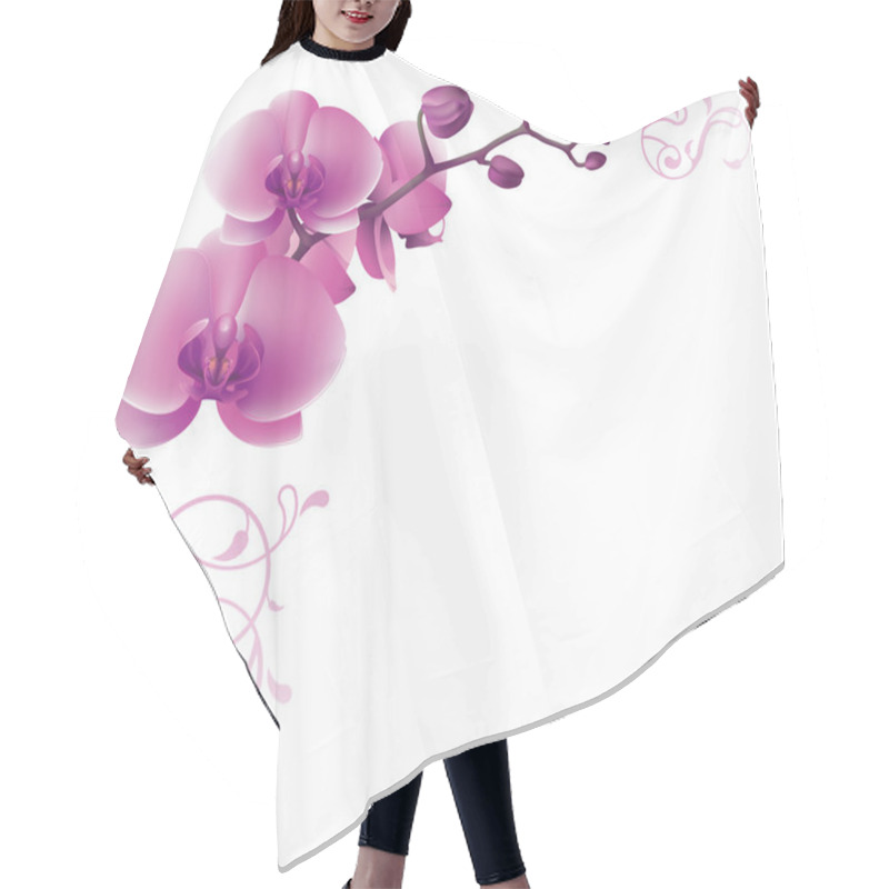 Personality  Invitation Card With Flower Hair Cutting Cape