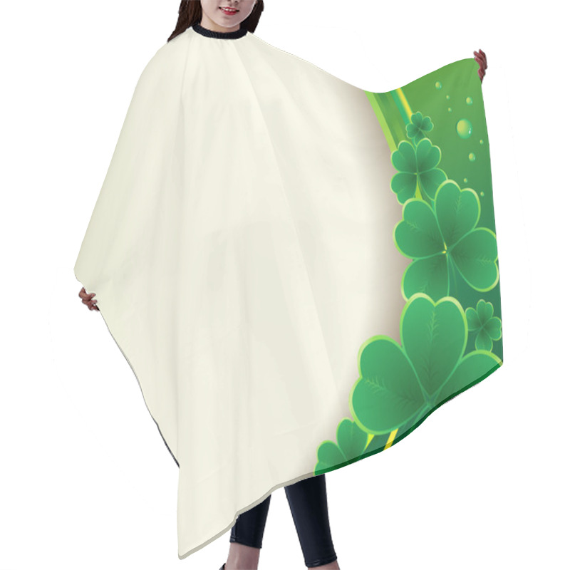 Personality  St. Patricks Day Greeting. Hair Cutting Cape