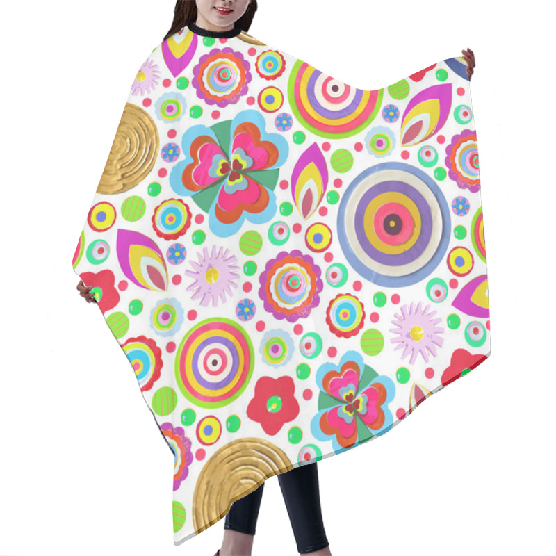 Personality  Abstract Fantasy Floral Background Hair Cutting Cape