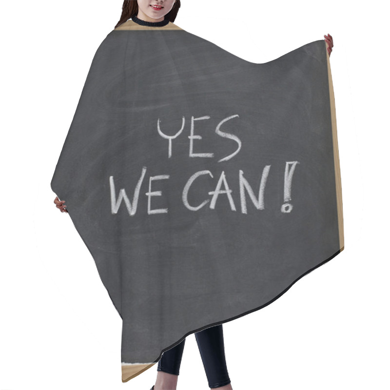 Personality  Yes We Can - Motivational Slogan Hair Cutting Cape