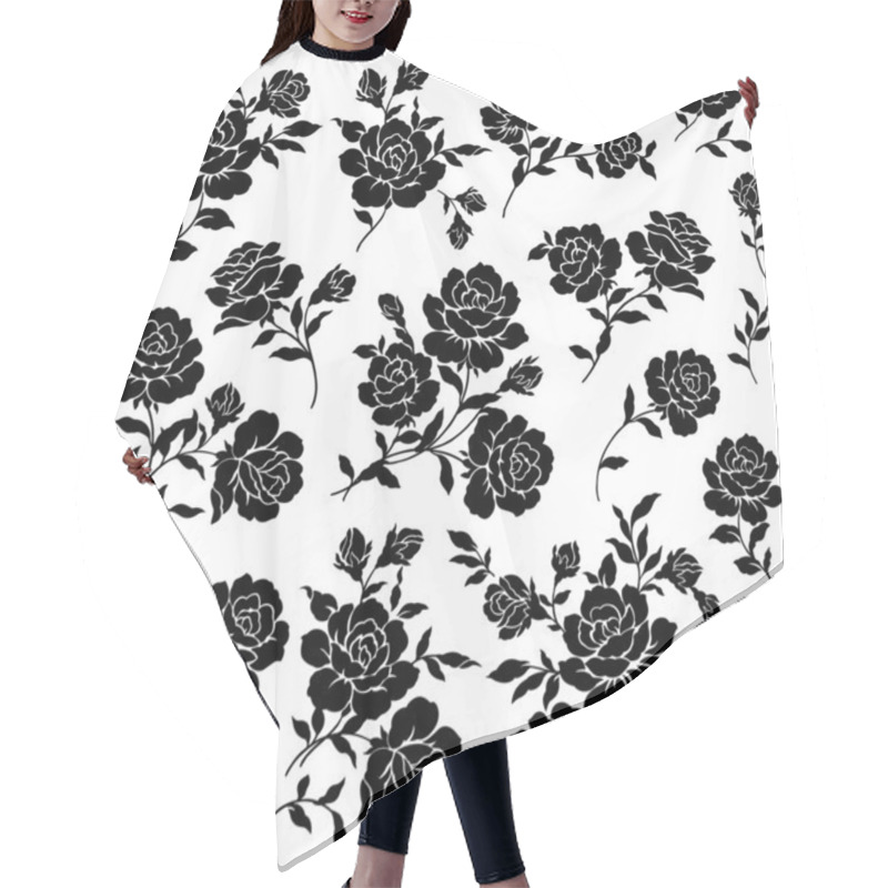 Personality  The Illustration Of Rose Hair Cutting Cape