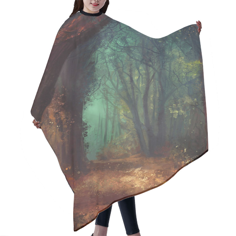 Personality  Forest Hair Cutting Cape