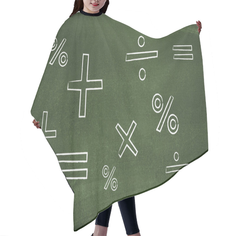 Personality  Math Symbols Hair Cutting Cape