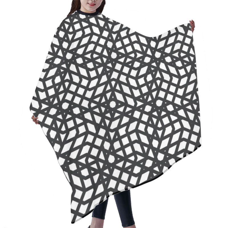 Personality  Geometric Messy Lined Seamless Pattern Hair Cutting Cape