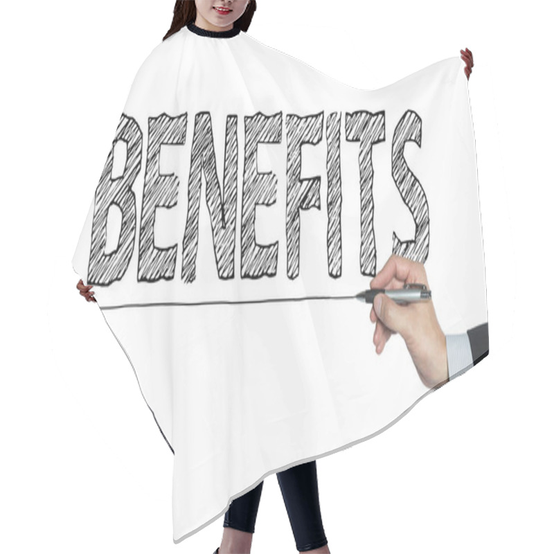 Personality  Benefits Written By Hand Hair Cutting Cape