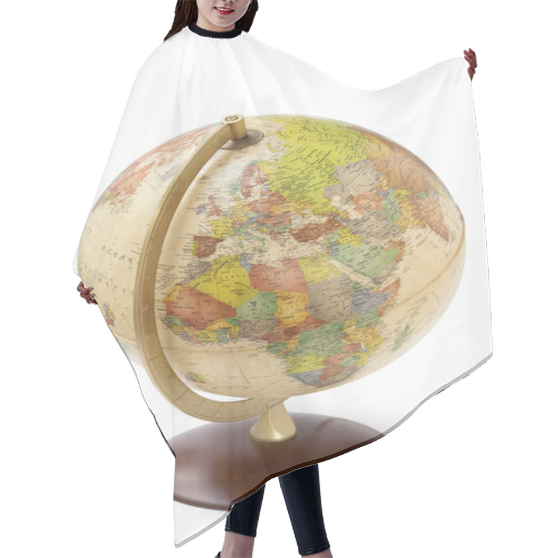 Personality  Antique Globe Hair Cutting Cape