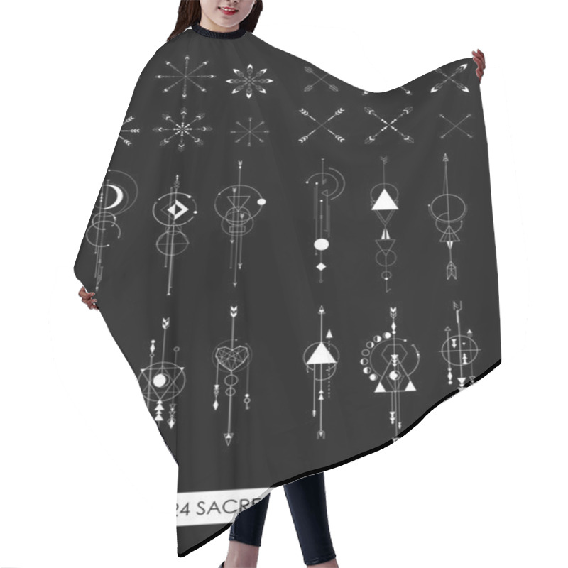 Personality  Beautiful High Quality Sacred Geometry Profitable Pack. Geometric Minimalism.  Hair Cutting Cape