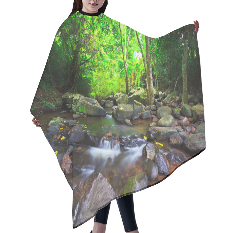 Personality  Forest Waterfall Hair Cutting Cape