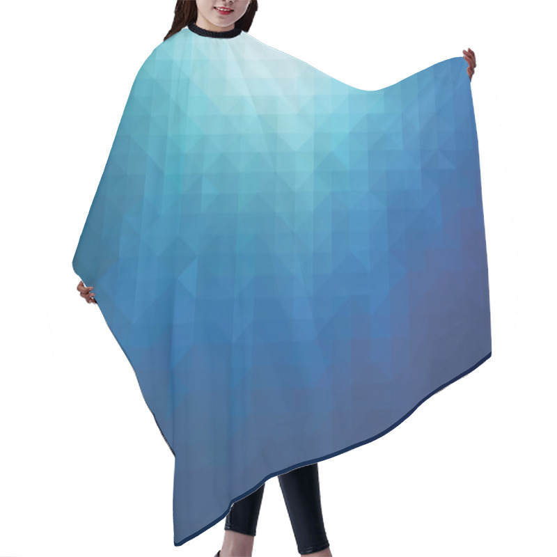 Personality  Polygon Mosaic Background, Creative Design Templates Hair Cutting Cape