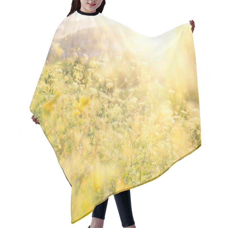 Personality  Beautiful Rural Landscape Hair Cutting Cape