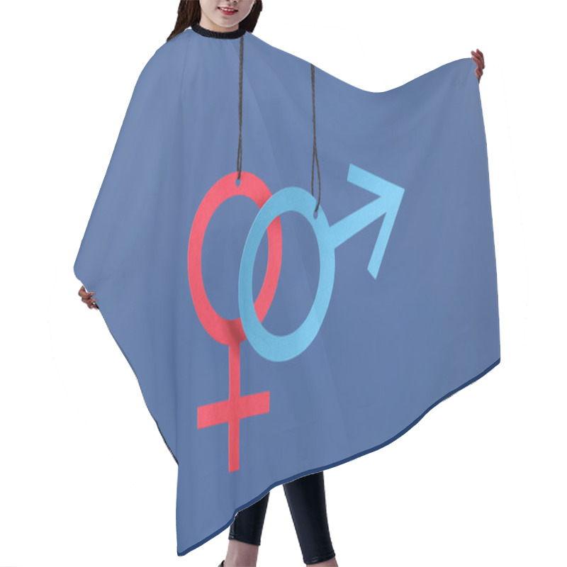 Personality  Gender Symbols Hair Cutting Cape