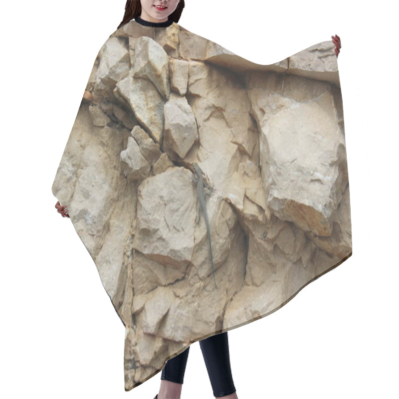 Personality  A Stone Wall Texture Hair Cutting Cape