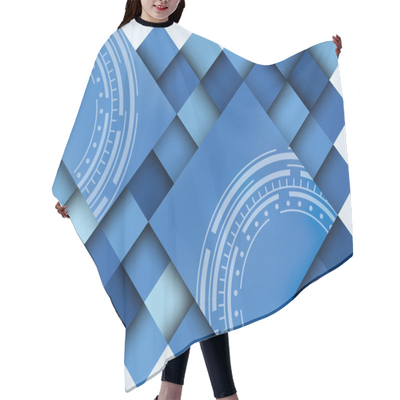 Personality  Abstract Blue Background Hair Cutting Cape