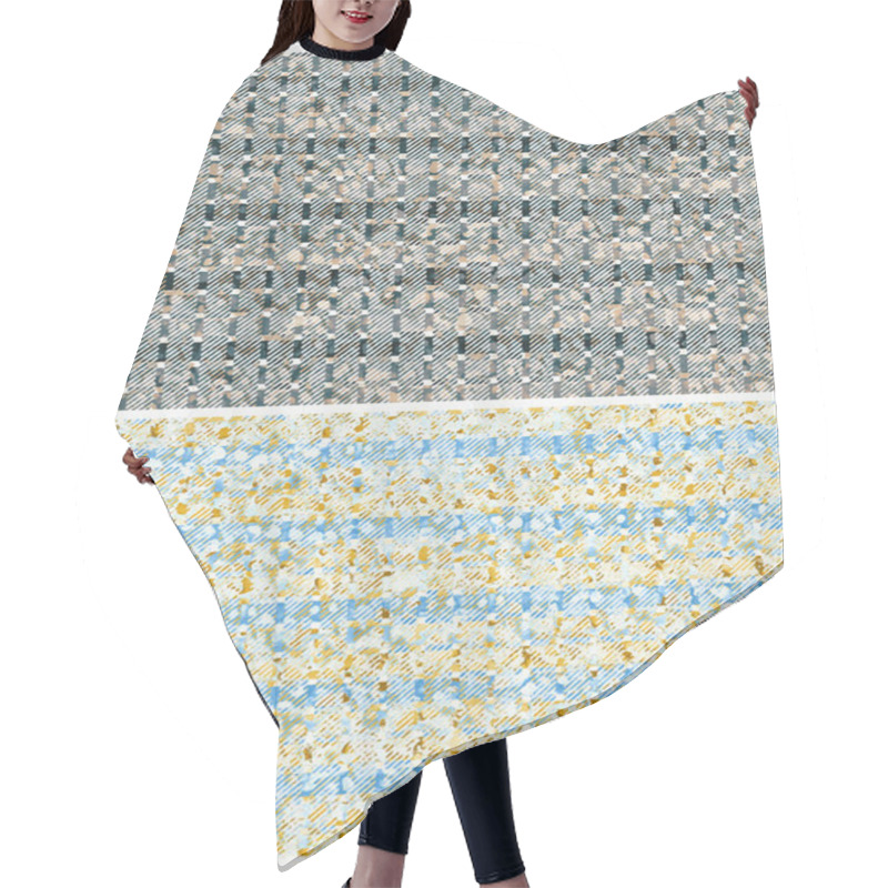 Personality  High-definition Geometry Texture Repeat Pattern On A Creative Texture Surface Hair Cutting Cape