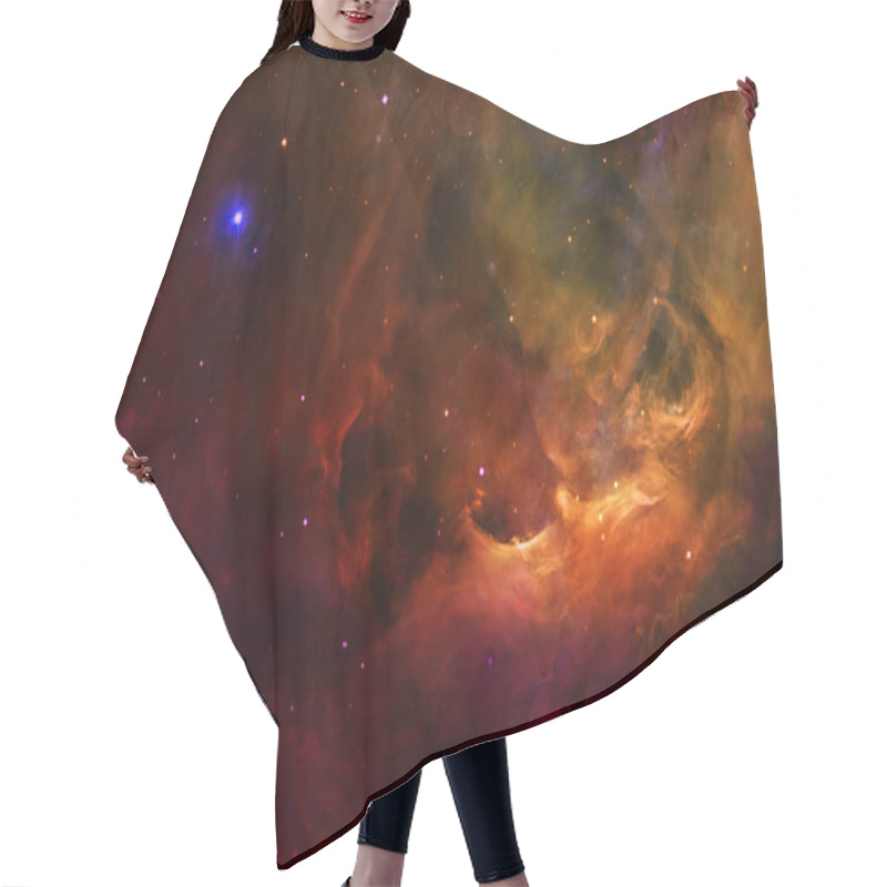 Personality  Surreal Orion Space Starry Sky Hair Cutting Cape