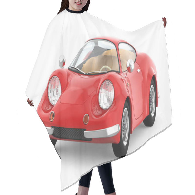 Personality  Retro Sport Car Cartoon 3d Hair Cutting Cape