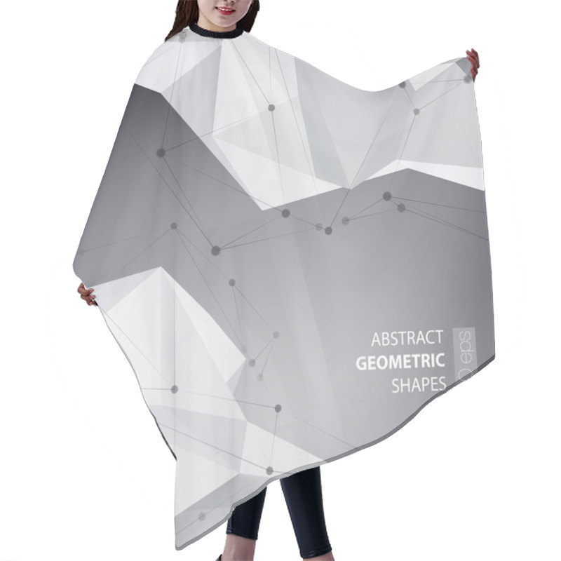 Personality  Abstract Triangles Space Low Poly. Hair Cutting Cape