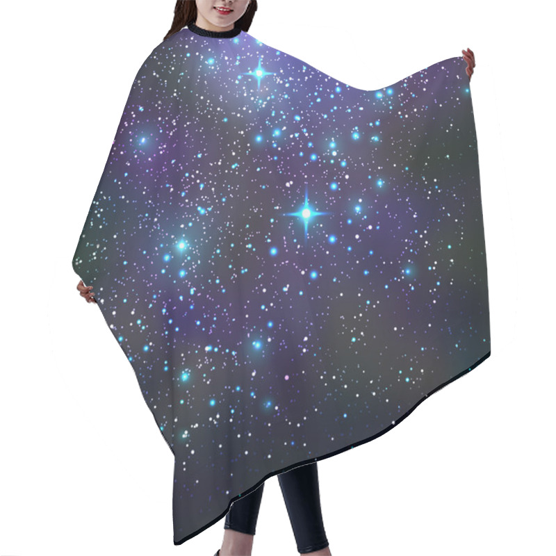 Personality  Galaxy Background Hair Cutting Cape