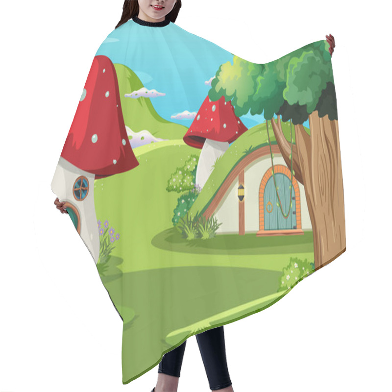 Personality  Forest Fantasy Enchanted Forest Background Scene Illustration Hair Cutting Cape