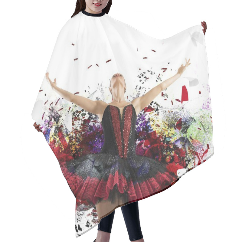 Personality  Spectacular Woman Dancer Hair Cutting Cape