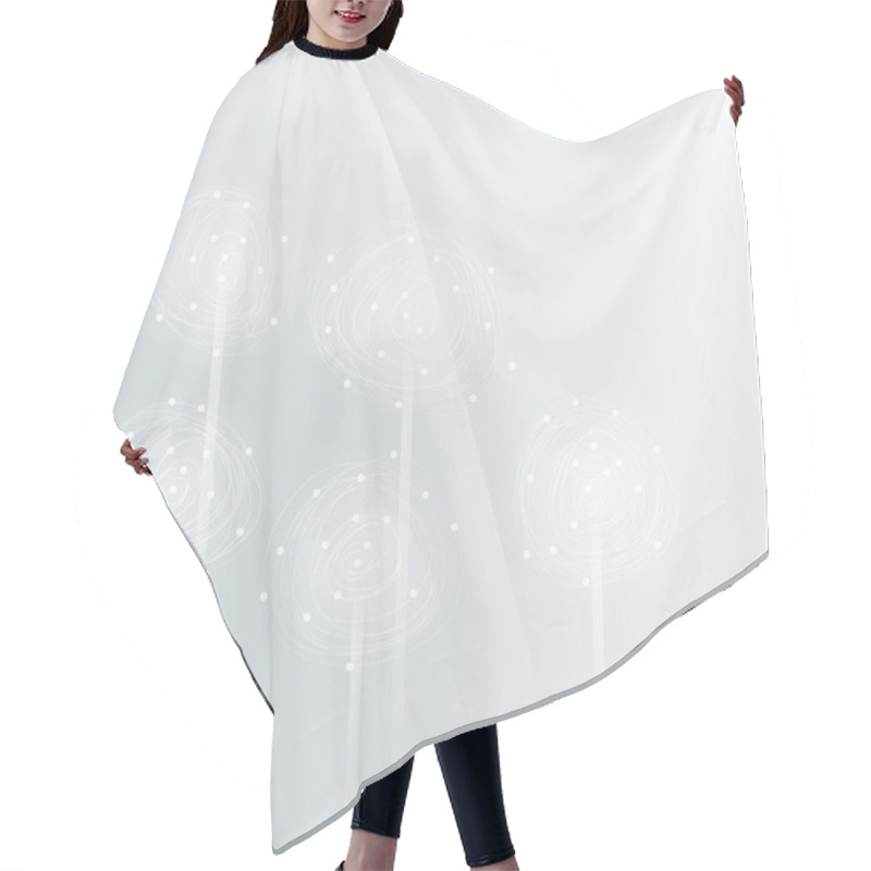 Personality  Fairy Flowers DANDELION Hair Cutting Cape