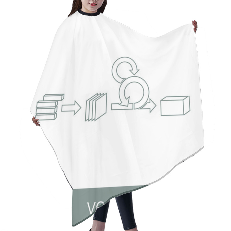 Personality  Scrum Circle Hair Cutting Cape