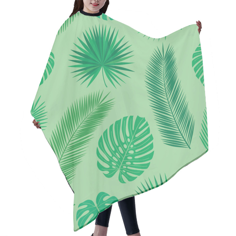 Personality  Tropic Leaves Pattern Hair Cutting Cape