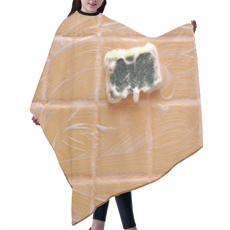 Personality  Sponge And Soap Hair Cutting Cape