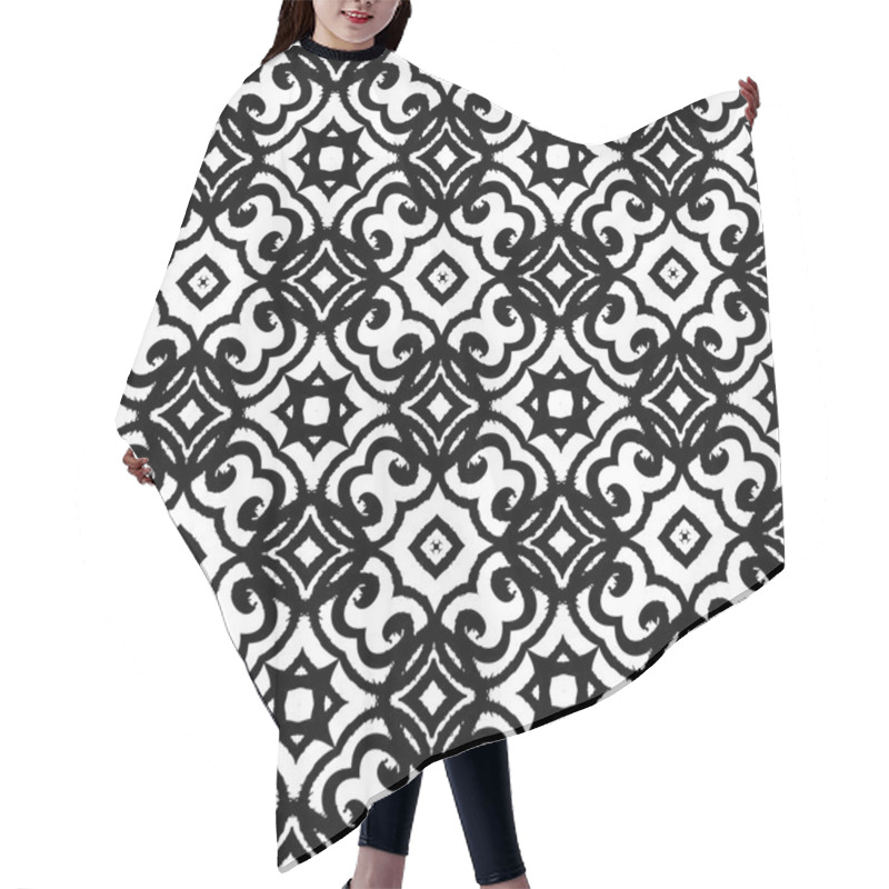 Personality  Vector Geometric Art Deco Pattern Hair Cutting Cape